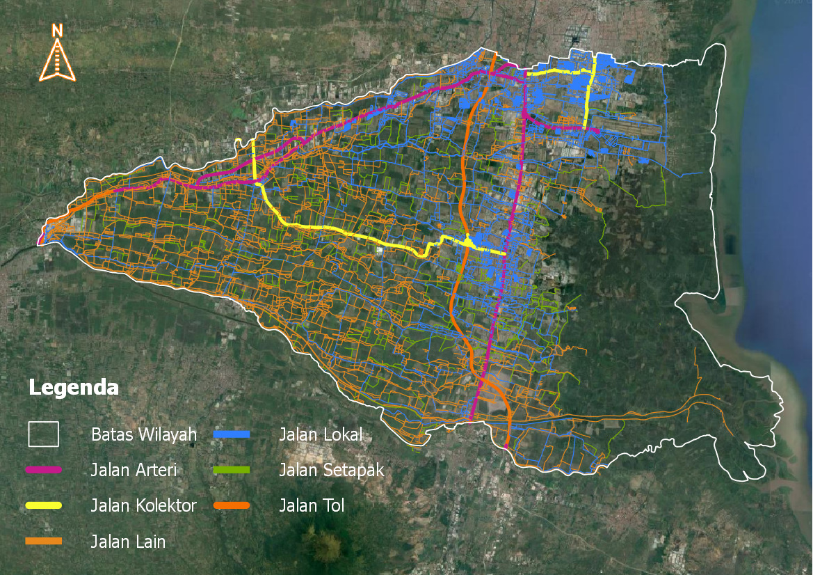 Peta Jaringan Jalan Kabupaten Sidoarjo
