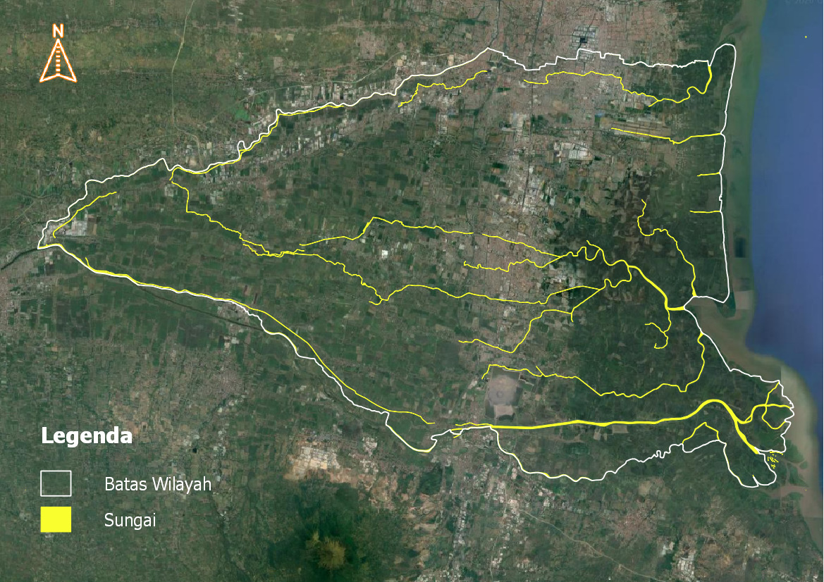 Peta Jaringan Sungai Kabupaten Sidoarjo